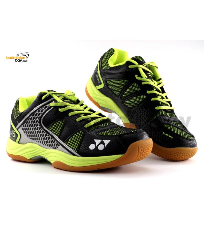 Yonex All England 15 Black Lime Green Badminton Shoes In-Court With Tru Cushion Technology